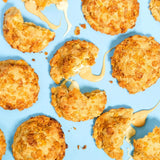 Cereal Milk New York Cookie with caramelised white chocolate chunks and malty cornflakes by Crumbs & Doilies.